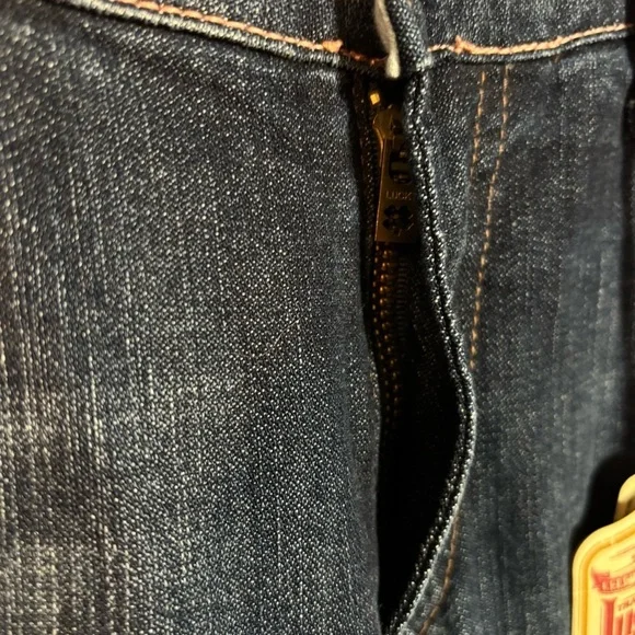 LUCKY BRAND Sz 14 Classic Rider Dark Blue Denim Jeans NEW WITH TAGS - Picture 6 of 12